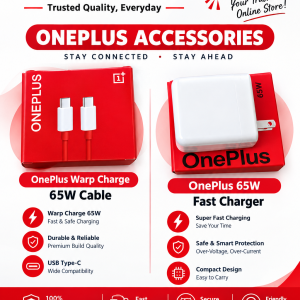 One Plus Adapter 65 Wats with C to C Type Cable