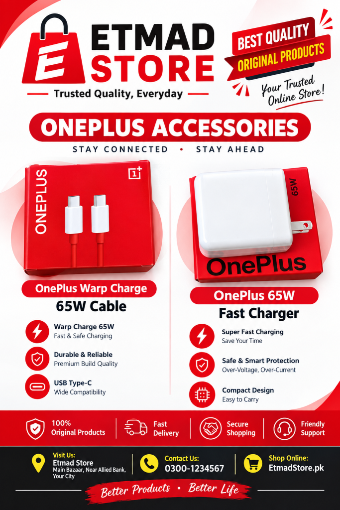 One Plus Adapter 65 Wats with C to C Type Cable
